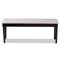 Baxton Studio Giovanni Grey Upholstered and Dark Brown Finished Wood Dining Bench 171-10924 - alternate 7